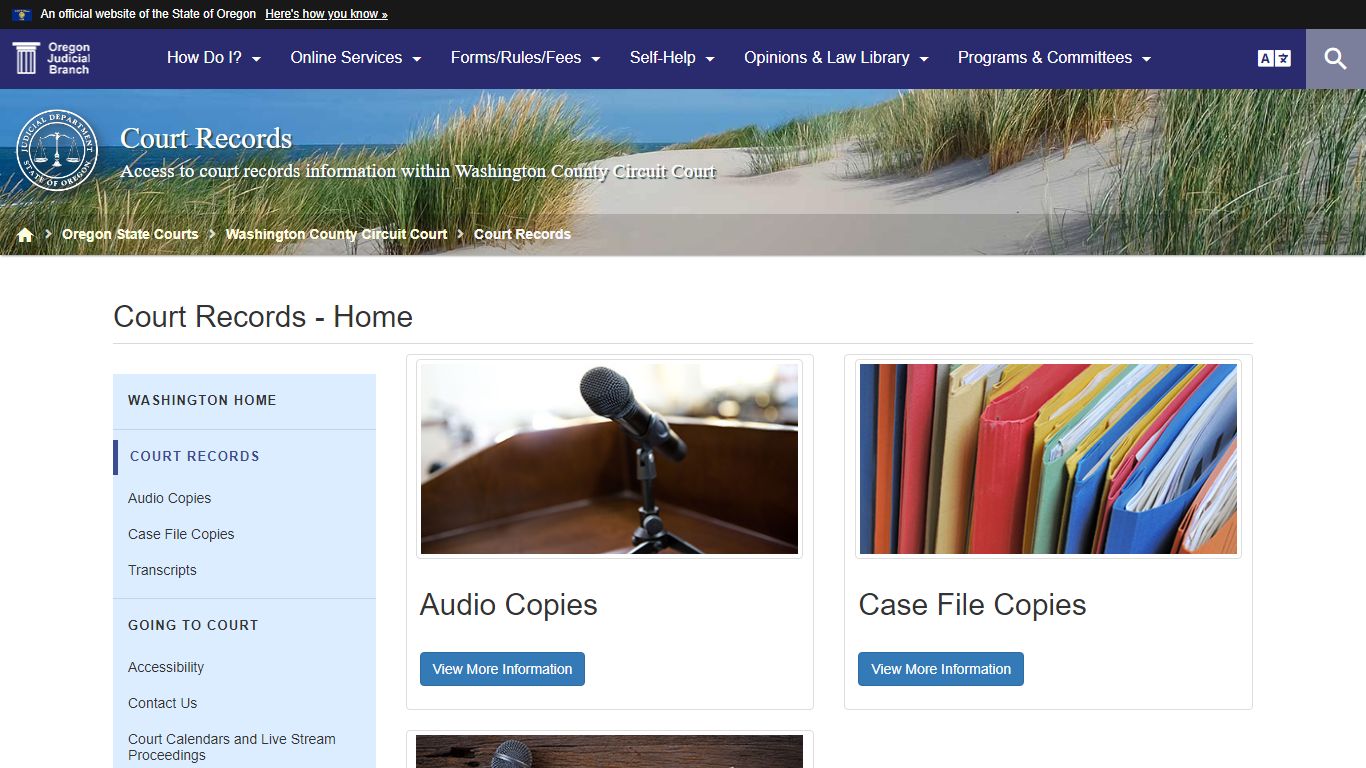 Oregon Judicial Department : Court Records - Home : Court ...